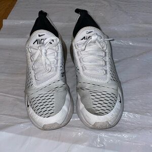 Worn womens Nike Air Max 270 white size 6